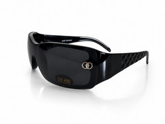 Oversized Shield Wrap Around Sunglasses Black Glossy UV400 Fashion Y2K Luxury