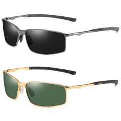 Men Rectangular Polarized Sunglasses Light Driving UV400 Outdoor Casual Eyewear