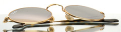 RAY BAN RB3547-N 001/8O Gold Unisex Oval Mirror Sunglasses 51-21-145 B:39