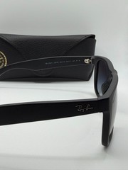 Ray-Ban Sunglasses RB4165 JUSTIN 622/T3 Black Polarized Light Gre Lenses 5 – New