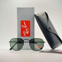 RAY BAN RB3548N 002 58 Black Hexagonal 51 mm Unisex Polarized Sunglasses