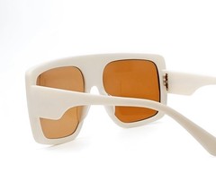 Sunglasses Retro Vintage Beige Lens Modern Men Stylish UV400 Sun Protection Male