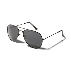 ShadyVEU Retro Smoke Lens Classic OG Teardrop Aviator Metal Frame Sunglasses