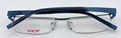 Tumi Mens Navy Rimless Stainless Steel Rectangle Eyewear Frame T100 53mm