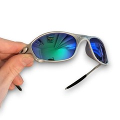 Oakley Penny & Juliet X-Metal Sunglasses Gray Frame Blue Lens Vintage Rare