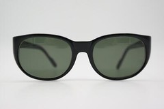 Vintage sunglasses Cartier PARIS black gold silver oval sunglasses eyewear