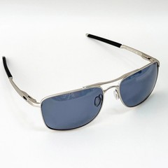 Oakley Gauge 8 OO4124 Chrome Frame Galaxy Chrome Polarized Sunglasses/*