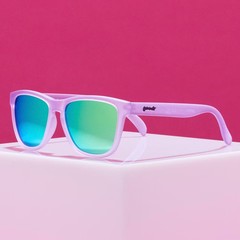 goodr Adult Lilac It Like That!!! Plastic Rectangle Sunglasses – Purple