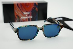 NIB! Zayn x Arnette AN4303-1236/25 54-17-140 3N Mineral Tortoise/Blue Mirrored