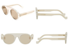 Loewe Eyewear Tortoiseshell Round Aviator Sunglasses