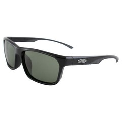 Sea Striker Keeper Grey Polarized Sunglasses, Shiny Black, Solid Grey, One Size