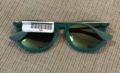 New Authentic Ray-Ban CHRIS RB4187 60823r/ Flocked Green Men Sunglasses Rubber
