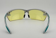 Cabela’s Lightweight Silver Wrap Shooting Safety Sunglasses, Yellow Plastic Lens