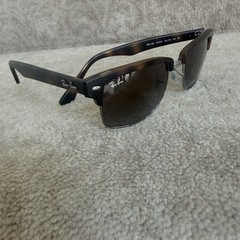 NEW In Box Ray Ban CLUBMASTER POLARIZED Tortoise Brown Sunglass RB4190