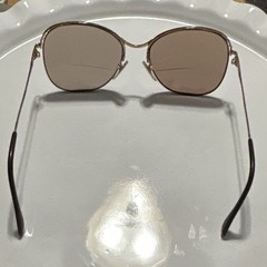 Vintage Charmant Japan Titanium Round Eyeglasses 135mm Temples, Brown Tint