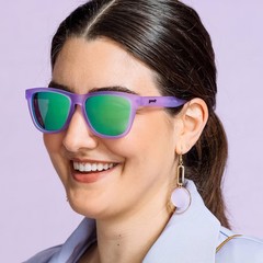 goodr Adult Lilac It Like That!!! Plastic Rectangle Sunglasses – Purple