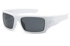 Gascan CRYSTAL BLACK/Red Ruby Iridium Polarized Sunglasses