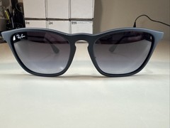 Ray Ban Chris Sunglasses RB 4187 622/8G 5418 145 Rubber Black Gradient Gray #98