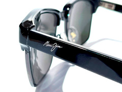 NEW Maui Jim KAWIKA Glossy Black POLARIZED Neutral Grey Lens Sunglass 257-17C