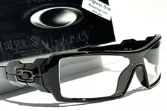 NEW Oakley OIL RIG Polished Black GALAXY Clear Lens Sunglass 9081
