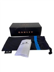Oakley Gascan Sunglasses Matte Black Thin Blue Line OO9014-1160 with Pouch