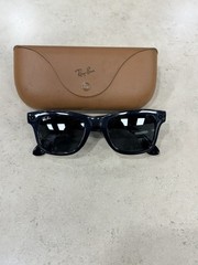 Ray-Ban Meta Wayfarer Smart Sunglasses – Matte Black Polarized – RW4006 – REG