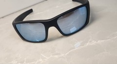Oakley Fuel Cell OO9096 Sunglasses Matte Black Polarized Deep Blue Lens