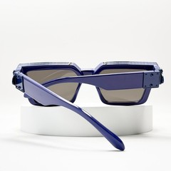 Louis Vuitton Z1165E 1.1 Millionaires Sunglasses Blue Frame Grey Lens Unisex
