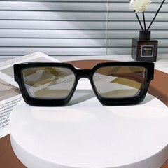 Luxury Retro Square Sunglasses – Black Millionaire Style UV400 Sunglasses for Me