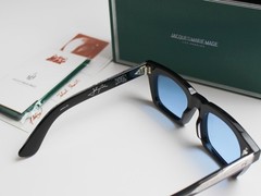 Jacques Marie Mage QUENTIN Sunglasses Black/Blue 50-22-149mm With Case New