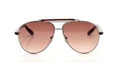 Tom Ford Bradley TF244 28J 60-13 135 Brown Gold Polarized Aviator Sunglasses