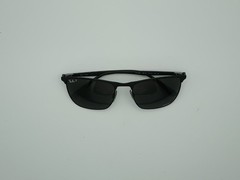 RAY BAN RB3686 186 K8 Black Grey Polarized Unisex 57-19-140 Sunglasses Chromance