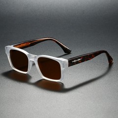 Quality Square Polarized Sunglasses Men Metal Core UV400 Unisex Sun Glasses
