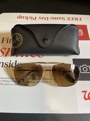 Ray-Ban RB3560 The Colonel Polarized Aviator Sunglasses Gold/Brown 145mm