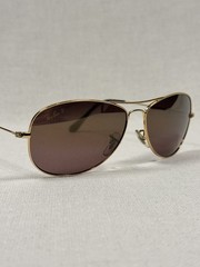 Ray-Ban Cockpit RB3362 / Chromance RB3562 Gold Frame Sunglasses Medium NEW