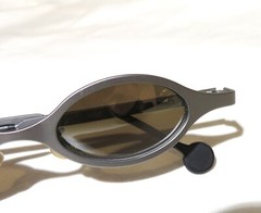 LA Eyeworks Retro Sunglasses Frames 96 Celebrity Fashion NOS “Ruby” Gunmetal 496