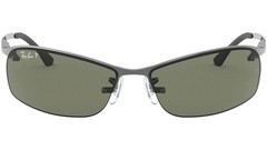 Ray-Ban RB3183 004/9A Polished Gunmetal G-15 Green Polarized 63-15-125