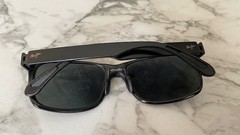 Maui Jim Sunglasses MJ432-2M RED SANDS 59-17-140 Green Lenses Black Frame- FR SH