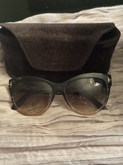 Tom Ford Cat Eye Sunglasses TF990 Amber-02, 55Y, Honey, Havana, 56mm