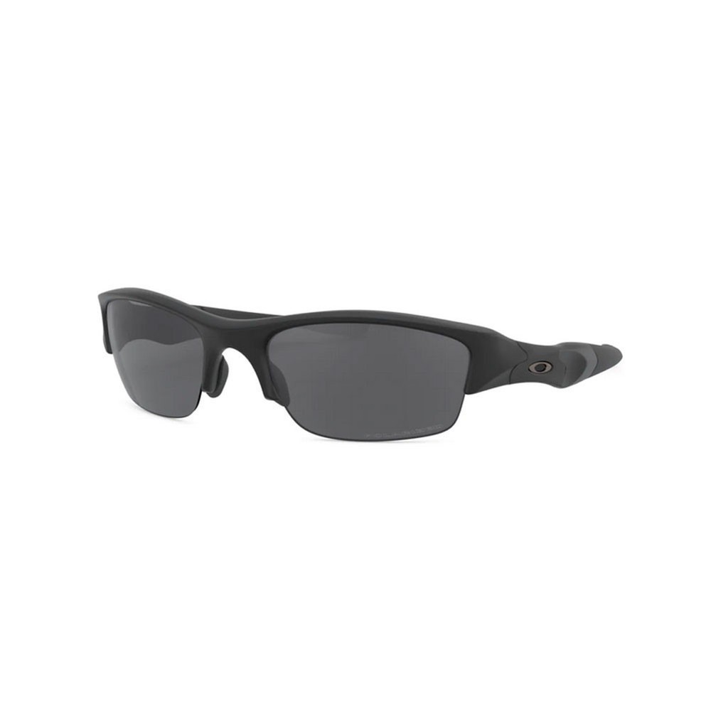 Oakley OO9008-11-434 Flak Jacket Sunglasses Matte Black Polarized Gray 63mm