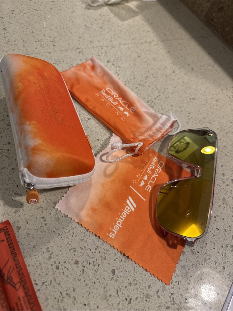 Blender Eyewear Meister X2 Orange Circuit Gloss Crystal Clear Max Polarized Lens