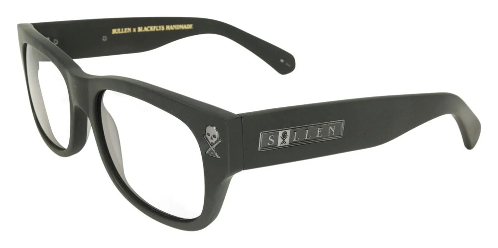 NEW Black Flys Sunglasses SULLEN FLY 2 MATTE BLACK CLEAR READER LENS LIMITED
