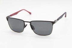 NEW CHAMPION CU6040 C01 BLACK RED POLARIZED AUTHENTIC SUNGLASSES 55-18