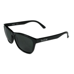 BOLLE 473 RETRO WRAP SHINY BLACK POLARIZED TNS GREY SUNGLASSES 12065 NEW ITALY