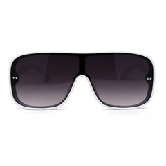 Sunglasses Men Fashion Trendy White Frame UV400 Protect Bold Shield Modern 2026