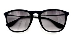 Ray Ban Chris Black Unisex Sunglasses RB4187 622/8G 54 18 145 Authentic