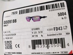 Oakley Flak 2.0 XL Sunglasses #009188 – Polished Black / Prizm Golf Brand New