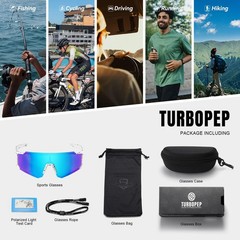 Polarized Sports Sunglasses for Men and Women,Fishing Cycling Mountain Bike B…