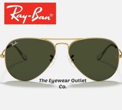 Store Display Rayban Classic Green G15 Lens Aviator RB3025 58 /62 Men Women