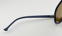 Vintage VUARNET PX 374 145 POLARIZED BROWN LENS, DARK BLUE NYLON CATS SUNGLASSES